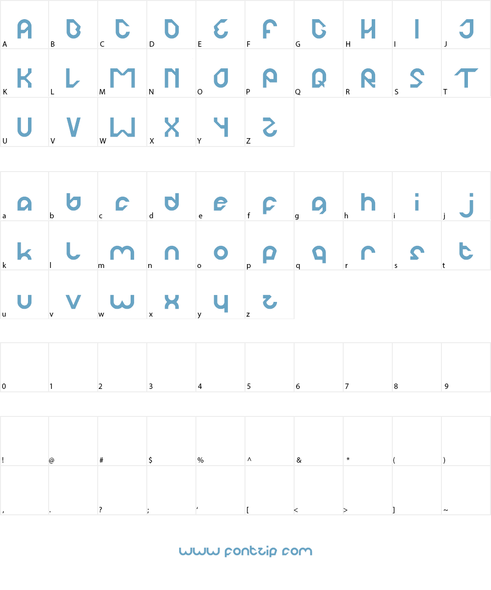 ROBO COP Font Character